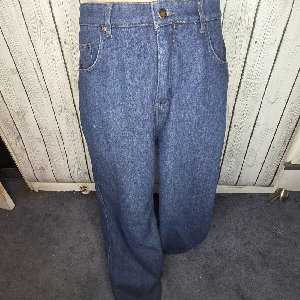 Stanley Workwear Men's 36x32 Fleece Lined Insulated Jeans Blue Denim Work Wear
